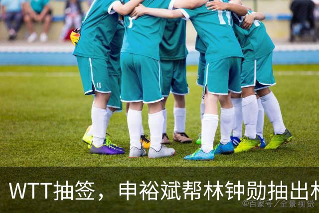 WTT抽签，申裕斌帮林钟勋抽出林诗栋，镜头里韩林又好笑又无奈